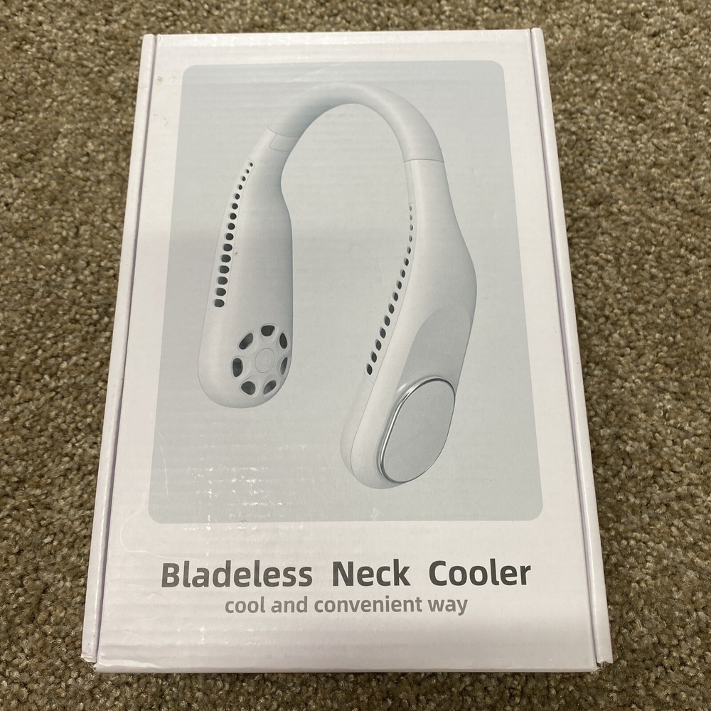 Ninetails Neck Cooler Fan Black Bladeless Handsfree 3-Mode 4000mAh Portable USB